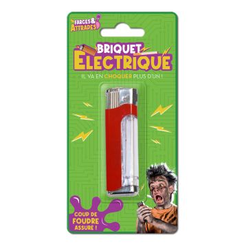 Briquet factice avec choc électrique pour blagues | jourdefete.com