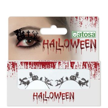 Faux cils d'Halloween pour femme - Modèle au choix