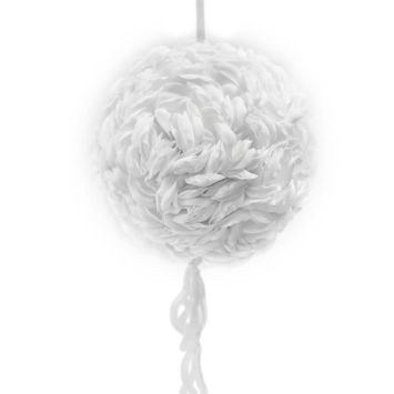Suspension décorative Boule de Pétales de Roses - Blanc