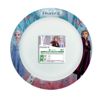 8 assiettes creuses compostables reine des neiges 2  | jourdefete.com
