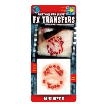 Transfert cicatrice 3D "Grosse Morsure" 