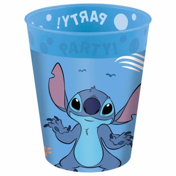 Gobelets réutilisables Stitch bleu pour anniversaire enfant | jourdefete.com