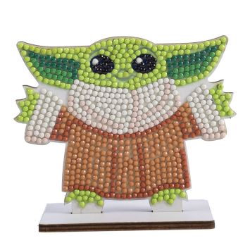 Figurine à diamanter Grogu en tenue marron | jourdefete.com