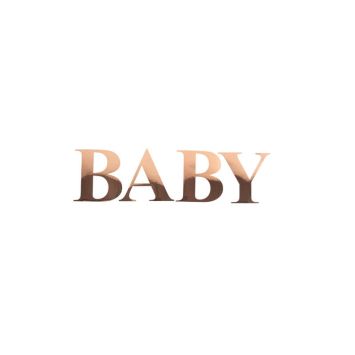 stickers baby rose gold 15 cm | jourdefete.com