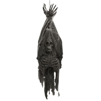 Momie à suspendre animée et sonore 130 cm pour décoration Halloween | jourdefete.com