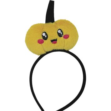 Serre-tête avec citrouille d'Halloween en peluche pour enfant