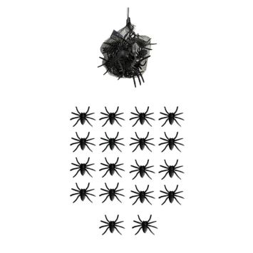 Une soirée d’Halloween qui bascule dans l’horreur avec ce sac de 18 araignées à disposer | jourdefete.com