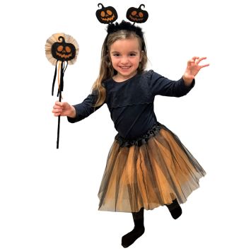 Kit de déguisement de Citrouille pour fille - Taille 4/8 ans