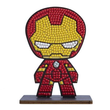 Figurine Iron Man à diamants en rouge et doré | jourdefete.com