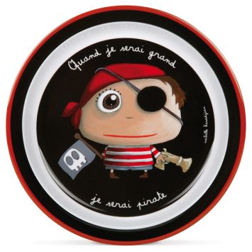 Assiette en mélamine - Collection Petit Pirate