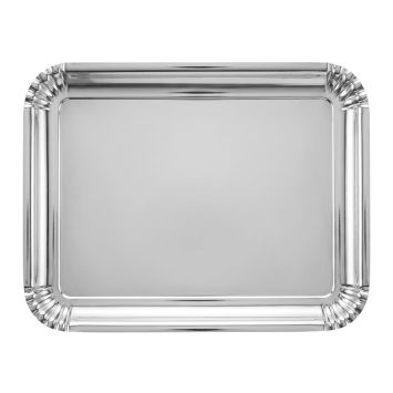 5 plateaux rectangulaires en carton - 35 x 47 cm - Couleur au choix