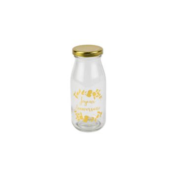 bouteille joyeux anniversaire or | jourdefete.com