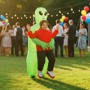 Déguisement gonflable "Carry Me" d'Alien pour enfant - Taille unique