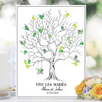 Kit Arbre à empreintes - Collection Vive les Mariés