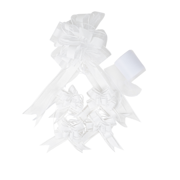 Kit de décoration de voiture blanc, 6 pièces | jourdefete.com