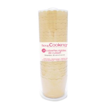 Caissettes rigides de cuisson kraft pour cupcakes et muffins | jourdefete.com