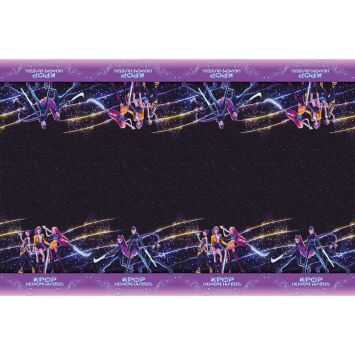 Nappe anniversaire enfant KPop Demon Hunters 120 x 180 cm décoration de table colorée | jourdefete.com