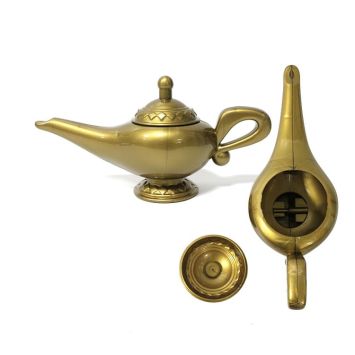 Lampe de Génie dorée 17 cm accessoire de déguisement | jourdefete.com