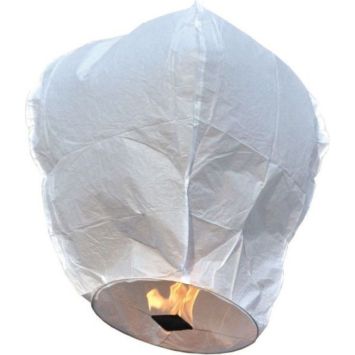 Lanterne céleste blanche pour fêtes et mariages | jourdefete.com