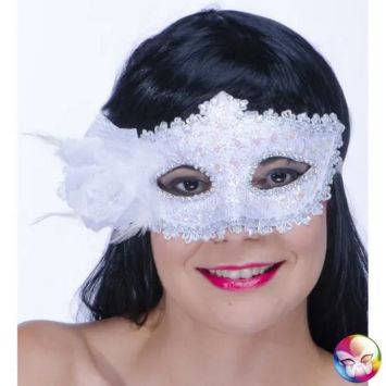 loup baroque chic blanc | jourdefete.com