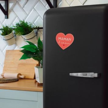 Magnet Cœur " Maman d'amour "
