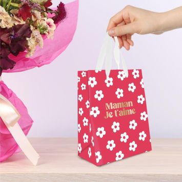 Pochette cadeau "Maman je t'aime" - Modèle Petit - Collection Maman d'Amour