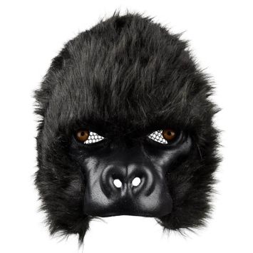 Masque en peluche de singe pour adulte - 28 x 18 cm