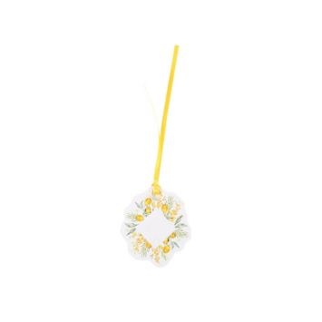 10 Étiquettes avec ruban - Collection Mimosa