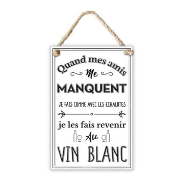 plaque en métal quand mes amis me manquent