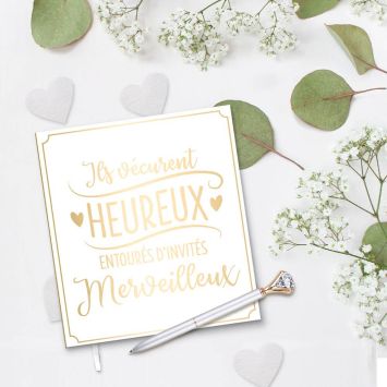 Livre d'Or de Mariage - Vive les mariés