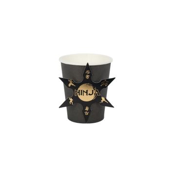 8 gobelets anniversaire ninja | jourdefete.com