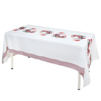 Nappe en polyester - Noël - 145 x 240 cm - Collection Père Noël