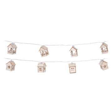 guirlande lumineuse maison en bois | jourdefete.com