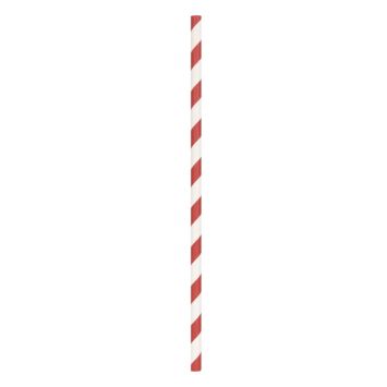 10 pailles en papier à rayures blanches et rouges | jourdefete.com