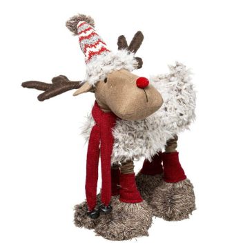 renne de noël avec pattes télescopiques de 53 cm | jourdefete.com