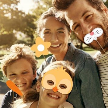 Pack de 12 accessoires pour photobooth pour Pâques