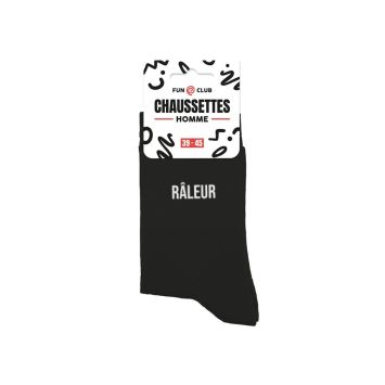 Paire de chaussettes noires pour homme - Modèle au choix