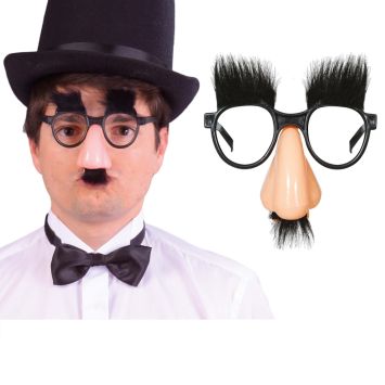 Lunettes nez moustache pour déguisement humoristique de Groucho | jourdefete.com