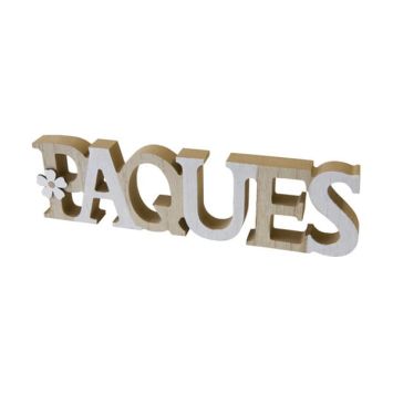 Décoration de table Pâques en bois grand modèle | jourdefete.com