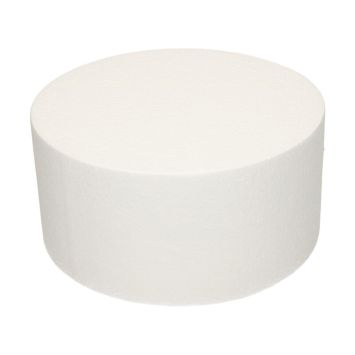 Cake Dummy rond en polystyrène 20 x 10 cm pour décorations festives | jourdefete.com