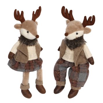Renne de Noël assis | jourdefete.com