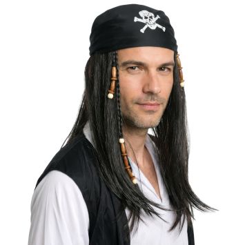 Perruque pour Homme de Pirate | jourdefete.com