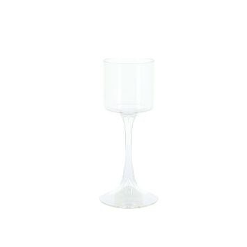 Photophore haut en verre transparent pour réception | jourdefete.com
