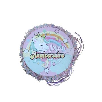 pinata licorne joyeux anniversaire | jourdefete.com