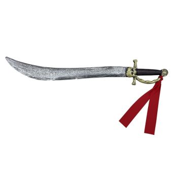 Épée de Pirate 82 cm déguisement avec ruban rouge | jourdefete.com