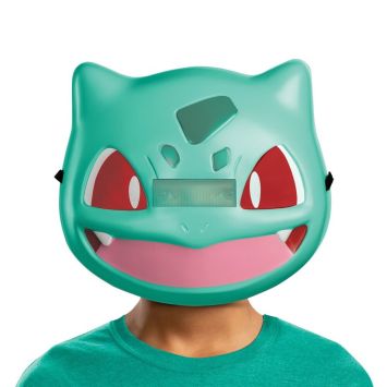 Masque Bulbizarre Pokémon pour enfant, accessoire de déguisement vert et amusant | jourdefete.com