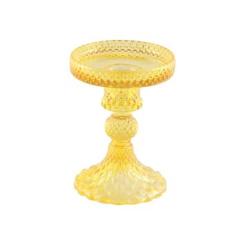 Porte-bougie en verre - Macarena - 8,8 x 11,8 cm - Couleur au choix