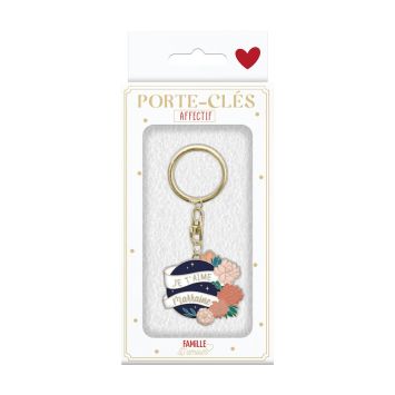 Porte-clés Je t’aime Marraine, cadeau symbolique pour marraine | jourdefete.com