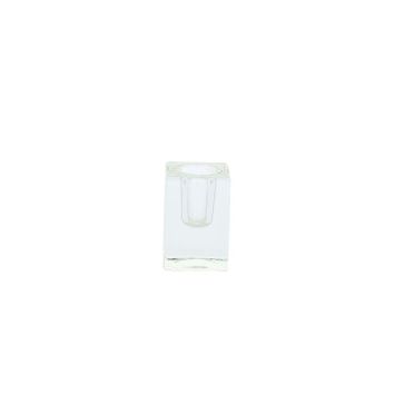 Bougeoir en verre transparent pour décoration de table mariage baptême communion | jourdefete.com
