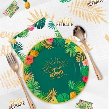 Pack de 6 assiettes - Joyeuse Retraite
